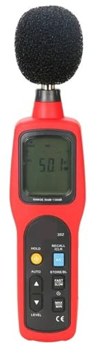 Fonometro, Decibel Tester Rilevatore audio di rumore Misuratore di livello sonoro digitale Rumoremetro 30-130 dB