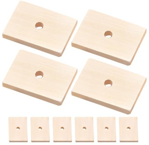 Toddmomy 20pcs Bird Parrot Toys Wood Blocks Wood Chip Toys Chewing Bite for Birds Pet Birdhouse Decoration