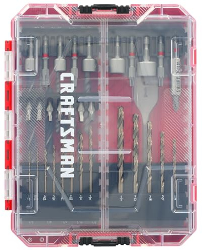 CRAFTSMAN Drill Bit Set 60 Pieces, Impact Driver and Screwdriver Bit Set , Includes Nut Drivers (CMAF1260)