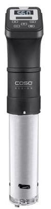 CASO SV 1200 Pro Smart - Sous Vide Garer - Präzise Temperaturregelung bis 90 °C in 0,5°C Schritten, komplett wasserfest, Sous Vide Stick mit der CASO Control App steuerbar, erwärmt bis zu 30 Liter