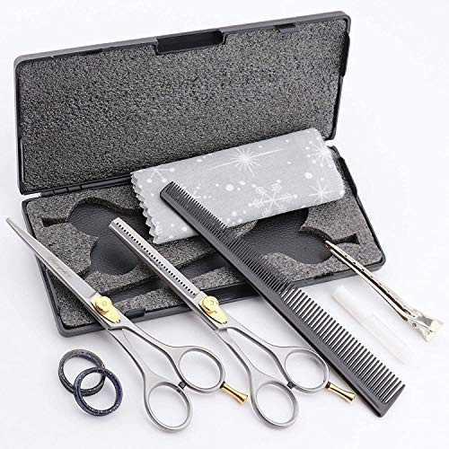 6 Zoll Haryali London Friseur Effilierschere set Haarschneide und Haarstyling schere mit Haarschneidemaschinen im vorzeigbare Box