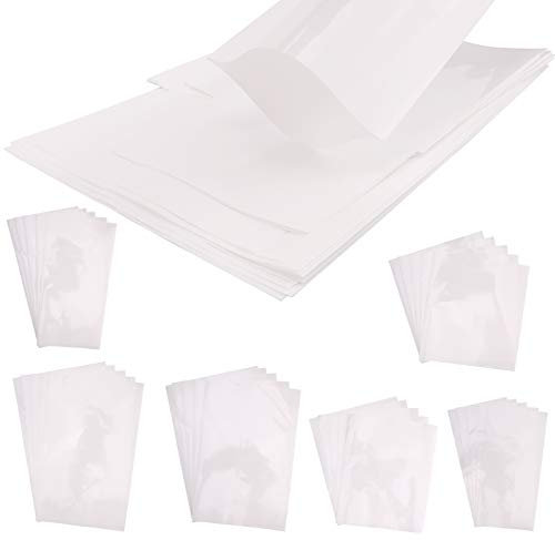 KINBOM 30PCS Sublimationsschrumpffolie Wärmeschrumpfbeutel Weiße Schrumpffolienröhrchen Für Die Sublimation Von Bechern Und Rohlingen (6 Verschiedene Größen)