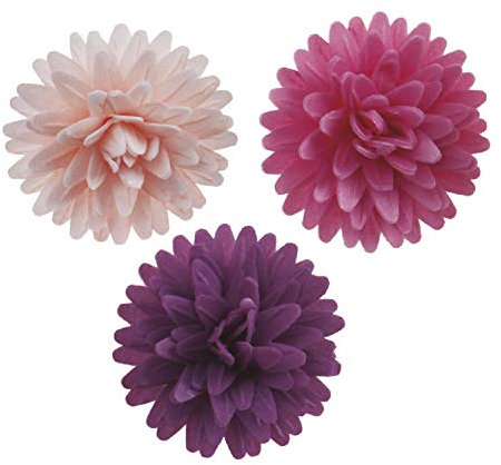Dekora - 12 Decorazioni Commestibili per Torte di Compleanno | Fiori Decorativi Commestibili Assortiti da 4,5 cm