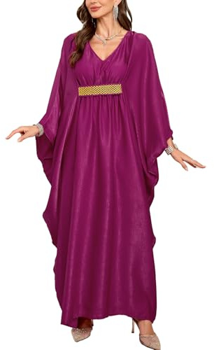 LikeJump Donna Boho Kaftan Cover ups Costumi da Bagno Vestito da Spiaggia Abito Kimono Maxi Dress