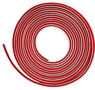 ZZLQIAN 3 m, selbstklebend, aus PVC, flexibel, für Wandecken, Toilette, Decke, Theken, Sockelleiste, Boden- und Fliesenrand, 12 x 9 mm, Weiß