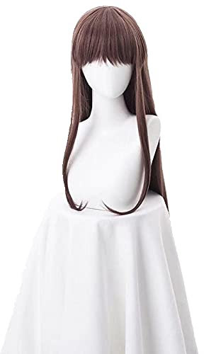 ydound Anime Coser wig Tohru Cosplay Fruits Basket Cosplay Woman Long Brown 85cm Wig Cosplay Anime Cosplay Wig Heat Resistant Synthetic Wigs