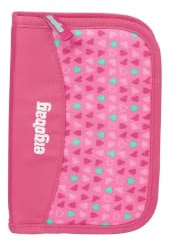 ergobag Federmäppchen | 22-teiliges Set mit Lyra Buntstiften und Lineal sowie Stundenplan-Fach und Kleingeldfach für die Schule
