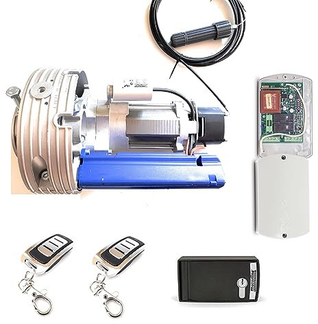 Kit completo motor persiana EOS 200 ELB 170kg para automatizar cierre metalico comercial, persiana metalica, puerta enrollable de garaje o local comercial.