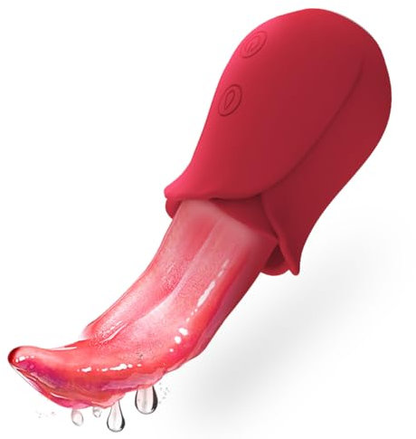 Realistische Zunge Vibration Für Frauen, Sexspielzeug Mit 10 Zungenlecken Vibrationsmodi, Erotik Klitoris Stimulator Bruststimulatoren Dildo Sex Spielzeug Für Frauen Solo