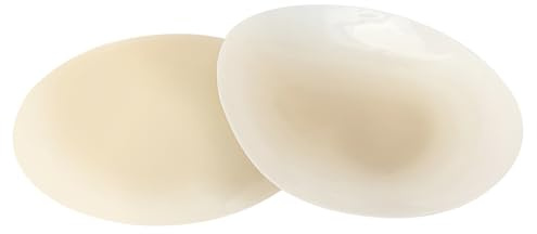 EQLEF Silicone Nipple Cover Reusable, Self Adhesive Breast Pads Ultra Thin Silicone Breast Patch Sweat-proof Nipple Breast Covers Invisible Nipple Stickers Beige