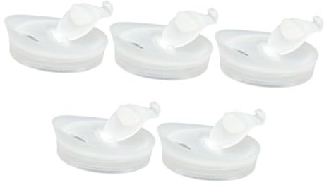 LABRIMP 5pièces Couvercles De Carafe Plastique Protection Étanche Pour Jug De Jus Et Eau Accessoires Universels Pour Bouteilles Verre Et