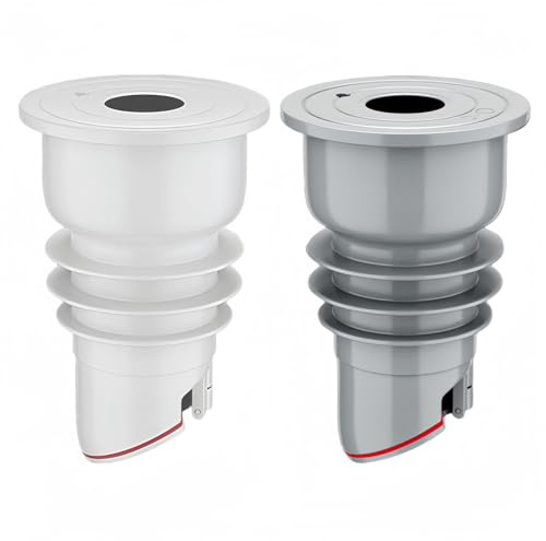 Washing Machine Waste Pipe Connector 35-40mm – Silicone Drain Hose Seal with Built-in Valve, Anti-Odor Anti-Leak Tool-Free for Kitchen/Bathroom/Laundry (2pcs)