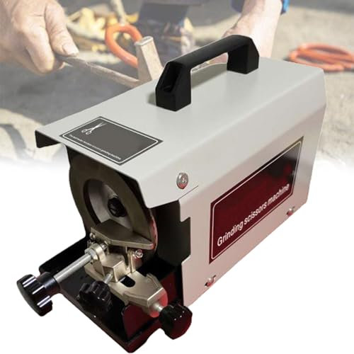DPLWJPP Afilador Tijeras Profesional,Afilador Eléctrico,Herramienta Cocina con Afilador Multifuncional,Velocidad Rueda 2800 RPM,para Afilar Tijeras Sastre,Tijeras Corte
