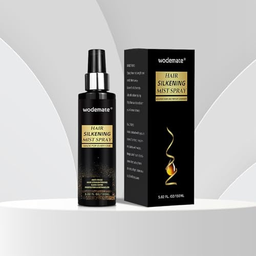 Spray de Protection contre la chaleur et la soie Hair Mist, conditionneur Leave-In, léger kératine Smooth anti-frisottis, Spray pour cheveux et perruques synthétiques, 5.02 oz