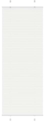 vidaXL Estor Plisado Blanco 80x200 cm Tela Ancho 79,4 cm Poliéster, para Ventana