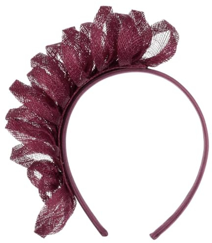 Seeberger Vinalea Sinamay Fascinator Haarschmuck Kopfschmuck Haarreif Damen - Frühling-Sommer Sommer - One Size Pflaume