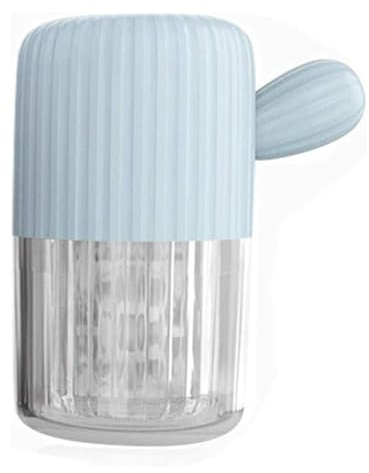 Fuhjythy Lavatrice per Lenti A Contatto con Cordoncino per la Pulizia Giornaliera Veloce, Morbido Blu.