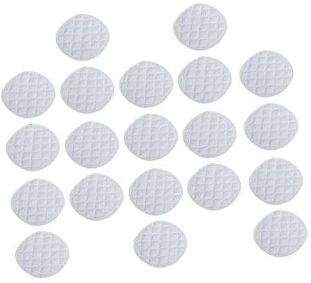 LIFKOME 20 Coppette Assorbilatte Riutilizzabili Strati Traspiranti e Morbidi per Allattamento e Protezione Assorbenti Post Parto Perdite e Antiumidità Taglia