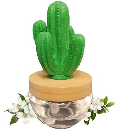 iubihome - Ambientadores de Hogar en Forma de Cactus Cereus Aroma Jazmin, 100ml Ambientador para la Casa o Baño ideal Decoracion Hogar