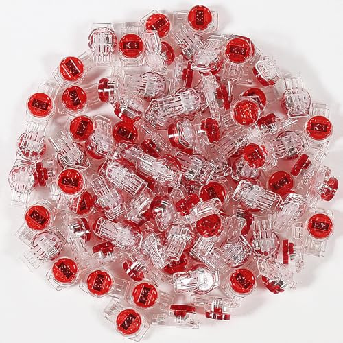 MELIFE 100PCS UR/K3 Network Cable Connectors, Waterproof Gel-Filled Telephone Wire Connectors, IDC Network Cable Telephone Wire Butt Splice Terminals