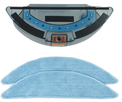 ZYNCUE 3Pcs/Set Mop Plate and Mop Cloth for Tesvor Water Tank Vacuum Cleaner Robot for X500 M1 S6 S4 for Wiping Function Cleaning Parts Robot Vacuum Accessories Bushes Vacuum Cleaner Filter