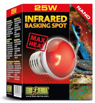 Exo Terra Infrared Basking Spot Nano, Infrarotlampe, für den Gebrauch im Exo Terra Reptile Dome Nano, 25W, Fassung E27, 1 Stück (1er Pack)