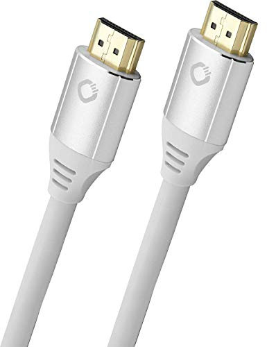 OEHLBACH Black Magic MKII - Ultra High Speed HDMI Kabel, 8K @60Hz, 4K @120Hz, 48 Gbit/s, HDR10+, Dolby Vision, eARC, VRR, HDMI 2.1 zertifiziert - Premium Qualität - 75cm Weiß