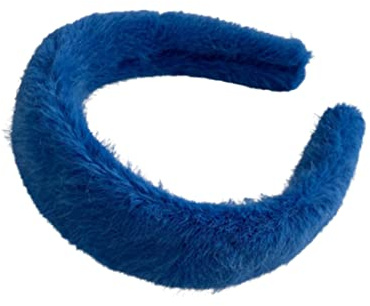 PHILSP Plüsch-Haardekoration, modisch, klein, blau, Haarschmuck, Frauen, Studenten, Haarreif, einfache Haarspangen, zartes Haar, Seil für Partykleidung 5