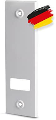 BAUHELD® Cinghia per tapparelle con distanza tra i fori di 185 mm [6 pezzi] – Maxi pannello per avvolgitore a incasso in plastica robusta [un pezzo] – piastra di copertura per cinghia per tapparelle