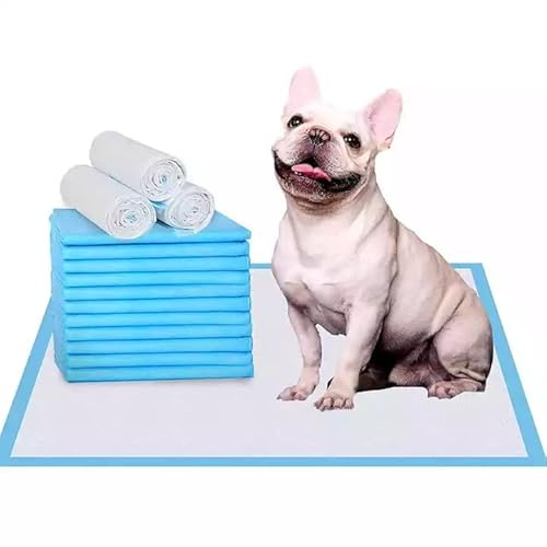 Puppy and Dog Pee Pads, Thicken 6 Layers Potty Training Pads for Dogs Cats Rabbit with Super Absorbent & Leak-Proof Design and Quick-Dry Surface (M, 45 * 60 cm, 50 Count)