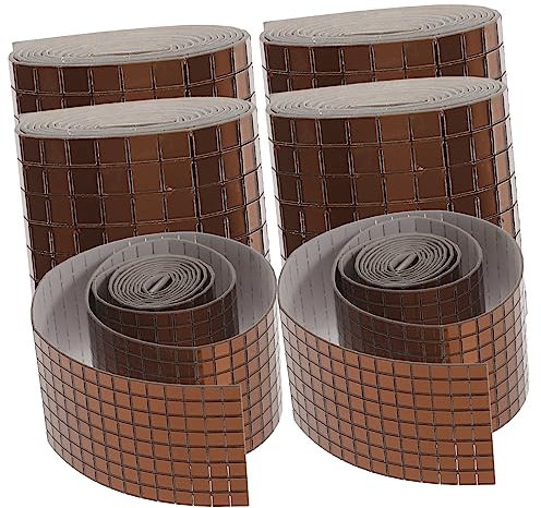 DOITOOL 6 Rollen Selbstklebende Mosaiksteine Fliesenaufkleber Diy Selbstklebende Spiegelaufkleber Glasfliesen Wandaufkleber Selbstklebend Bastelaufkleber Heimaufkleber Diy-wandaufkleber Mo