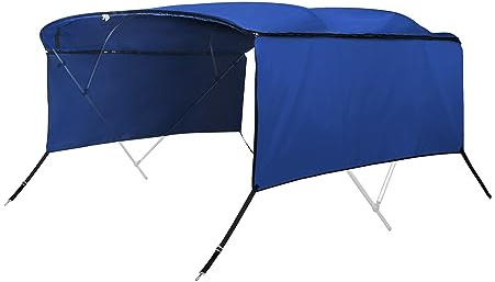 QUARKZMAN Funda de Repuesto para toldo Bimini de 600D con 4 Arcos y 8 pies de Largo, con Bloque Lateral Desmontable.