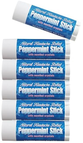 6 Pack Peppermint Sticks Menthol Crystals Rosemary Headache Relief Peppermint Stick