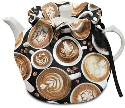 HELLHERO Kaffee- und Teewärmer, isolierter Teewärmer, Abdeckung für Teekanne, Staubschutz, Frühstück, Tee, gemütlich, für Küche, Zuhause, Büro, Garten, Dekoration