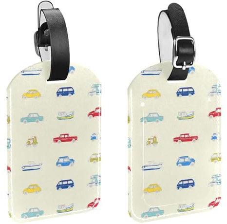 Hübsche Auto-Reisegepäckanhänger, Gepäckanhänger, Koffer-ID-Tags, Handtaschenanhänger, Gepäckanhänger, Kofferanhänger, 2 Stück