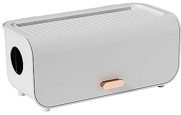 Boîte de Rangement pour Câbles Boîte de rangement de câbles de bureau, étui de rangement de ligne électrique, organisateur de prise de chargeur étanche à la poussière, étui à fils, organisateur d'enro