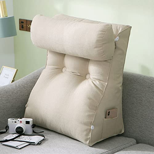 Bequemes Lesekissen mit Nacken- und Lendenwirbelstütze, perfekt für Bett, Gaming, Lesen, Entspannen oder Fernsehen