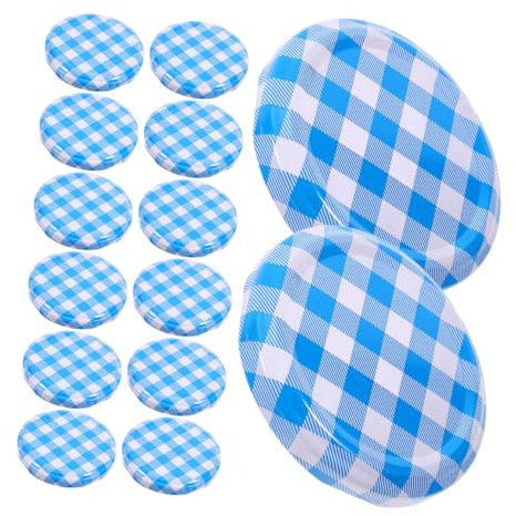 FUNOMOCYA 50pcs Glass Bottle Cap Airtight Sealing Lids Jar Caps Wide Mouth for Home Canning Multipurpose