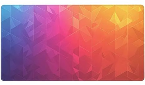 Gaming Mauspad XXL,900 x 600 x 3mm Mousepad Verlängertes Groß Mauspad Schreibtischauflage,Genähte Kanten Rutschfeste Gummibasis,Verbessert Präzision und Geschwindigkeit Home Office Helle Farben L-4685