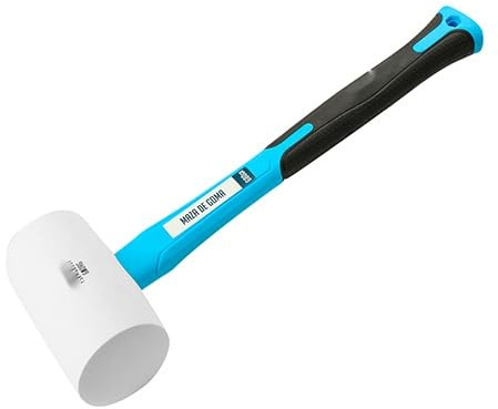 Maza - maza de goma blanda de 680 g, ideal para trabajos de precisión, absorbe impactos y evita marcas en superficies.