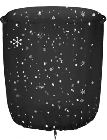 xowwyue Housse pour Brasero,Housse Ronde Résistante à la Décoloration pour Colonne de Feu de Terrasse | Couverture Ronde pour Isolation Thermique Gril au Propane Jardin