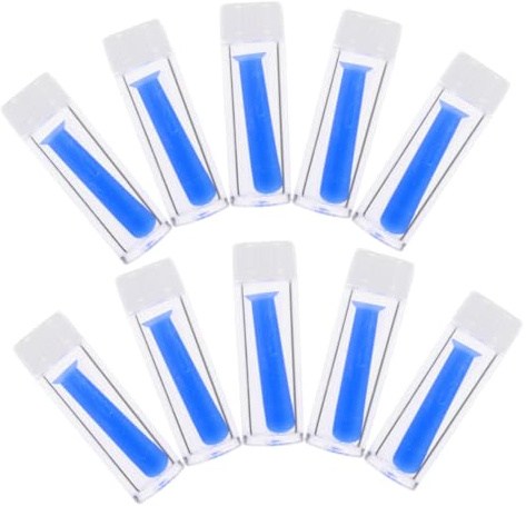 GANAZONO Removedor Portátil y Compacto de Silicona Azul Ventosa de Lentes de Contacto para Fácil Extracción 10 Piezas para Lentes Blandas y Duras