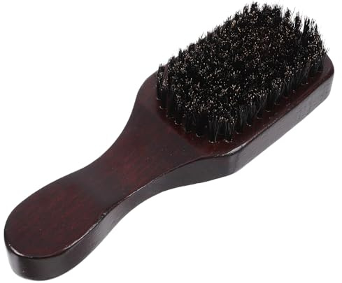 LRXIYODE Bartpflege Bürste für Männer mit Ergonomischem Holzgriff Natürliche Borsten Komfortables Styling und Pflege für Bart und Schnurrbart für Salon und Zuhause