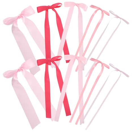 Ipetboom 40pezzi Fiocchi Decorativi Rosa in Raso per Decorazioni da Parete Adesivi Fai da Te per Sfondi Fotografici Decorazioni per Albero di Natale e Compleanno