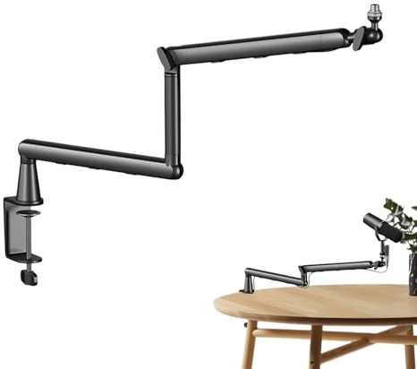 Mikrofonarm,360 Grad Drehbare Stützen | Mikrofonstativ Boomarm | Für Gesang Und Studio Und Musik Computer Desktop Content Podcasting
