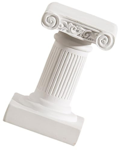 Statua Colonna Romana in Resina Bianca Decorazione Versatile per Giardino e Matrimonio Design Elegante e Funzione Supporto per Candele o Piante