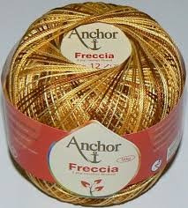 50g Anchor Freccia - Farbe: 9450 - Verlauf ocker/braun - Stärke 12