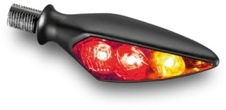 Kellermann Rück-, Bremslicht, Blinker Einheit Rhombus S DF Dark, HL, schwarz, getöntes Glas, schwarz