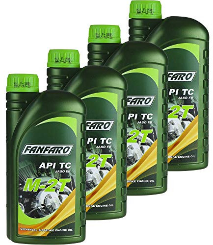 4x1 Liter FANFARO M-2T Universal 2-Takt API TC Motorrädöl Zweitakt Motoröl Öl