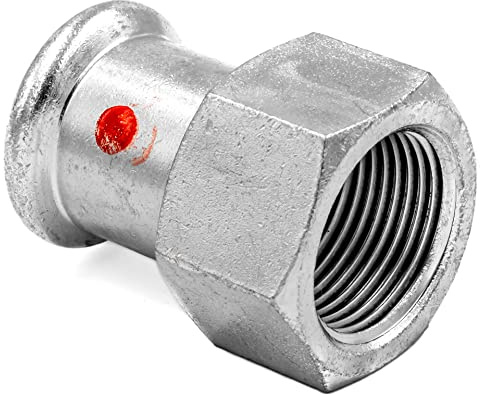 SANHA-Therm Pressfitting C-Stahl EPDM-Dichtring 28 x 1 | Robust, korrosions-resistent, Heizsysteme, V-Profil, kein Brandrisiko, epoxidbeschichtet, bis 120 °C